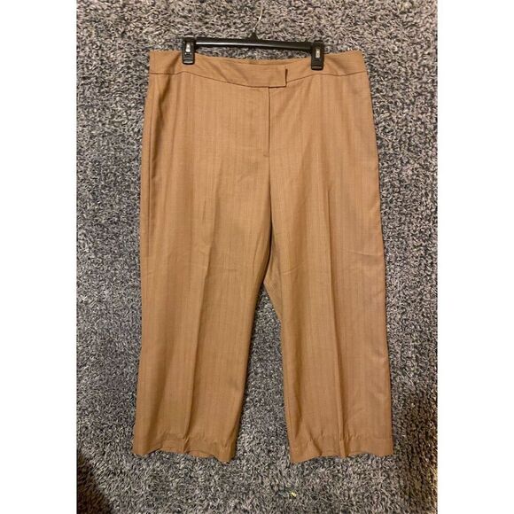 Amanda Smith Women's Suit Pants Brown Size 18 with Pockets - Picture 3 of 7